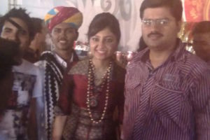 Nemish Shah With Bhoomi Trivedi, Swaroop Khan & Rakesh Maini @ Roman Navratri Utsav 2010