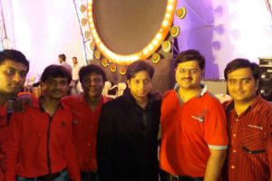 Nemish Shah, Bhavik Shah with Singer Ashish @ Carnival Raas Jalsa Navratri 2015
