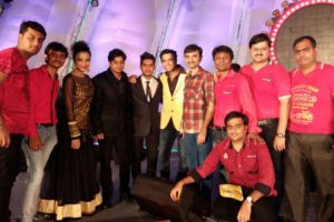 Nemish Shah, Bhavik Shah with Drummer Nilesh Vinnchi, Singers Madhavi Shrivastav, Ashish, Kunal Pandit, Sagar @ Carnival Raas Jalsa Navratri 2015