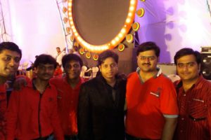 Nemish Shah, Bhavik Shah with Singer Ashish @ Carnival Raas Jalsa Navratri 2015
