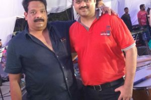 Nemish Shah with Guitarist Narendra Salaskar @ Carnival Raas Jalsa Navratri 2015